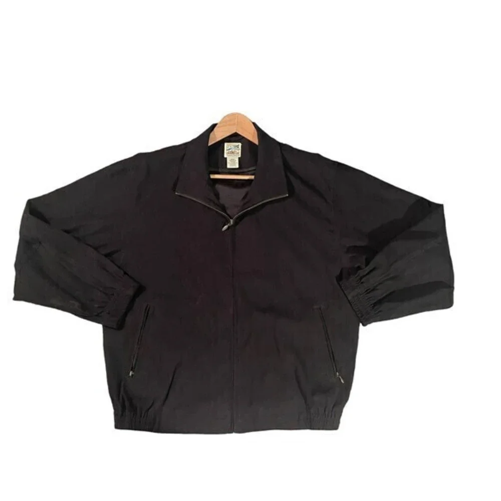 TRAVELSMITH‎ FULL ZIP JACKET - BLACK MEN'S SIZE LARGE